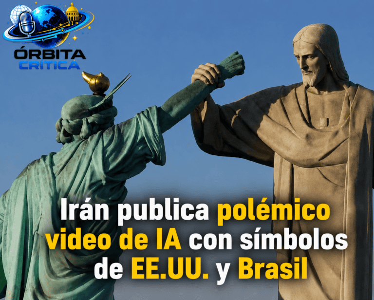Irán publica  video hecho con IA que muestra una batalla entre la Estatua de la Libertad y el Cristo Redentor